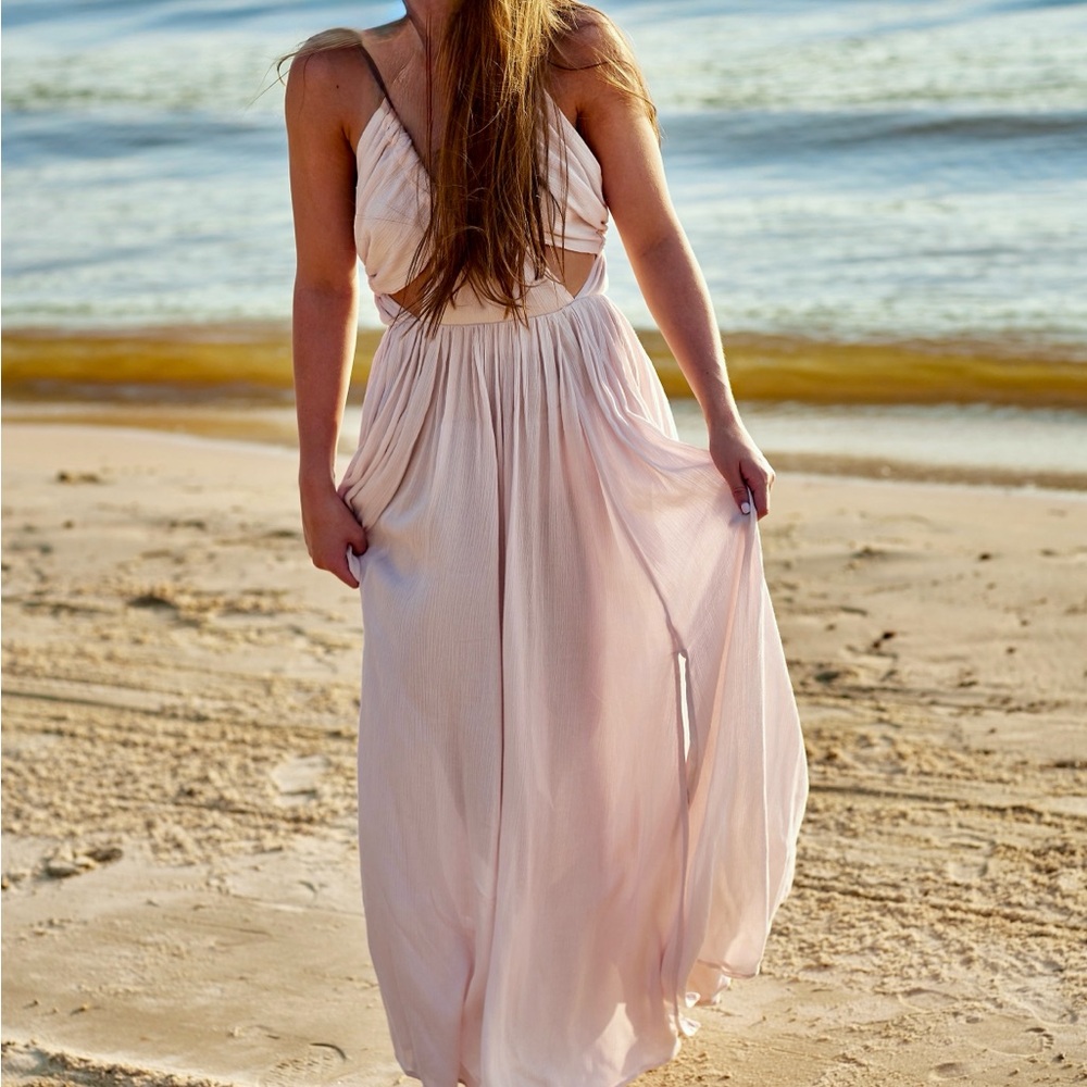 Free People Blush Spaghetti Strap Maxi Sundress- Xsmall but very forgiving